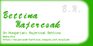 bettina majercsak business card